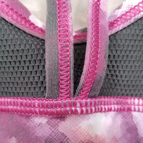 [Lululemon] Strap It Like It's Hot Blooming Pixie Raspberry/Black Sports Bra 6 - Picture 11 of 11